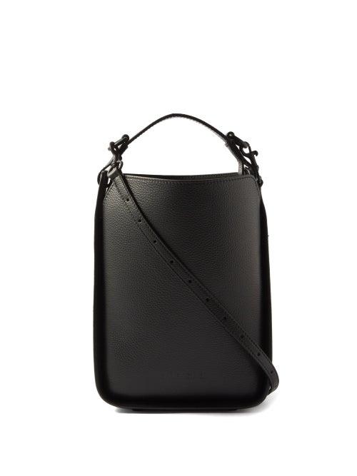 Balenciaga - Tool 2.0 Leather Tote Bag And Pouch - Womens - Black