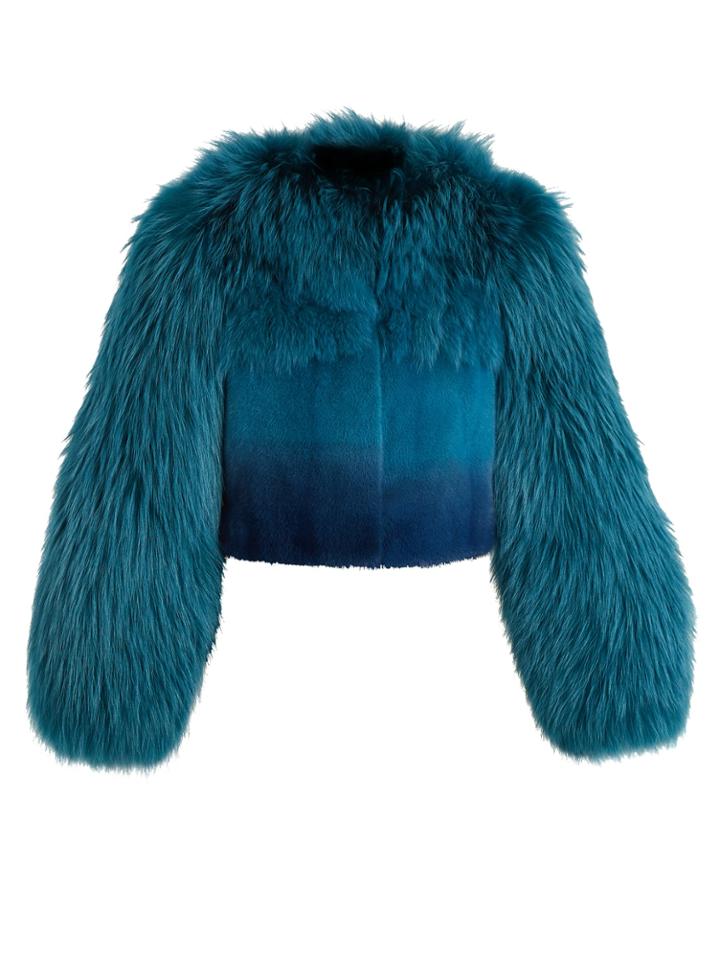 Versace Degrad Fur Jacket