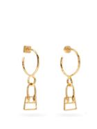 Matchesfashion.com Jacquemus - Chiquita Charm Drop Earrings - Womens - Gold