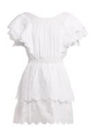 Matchesfashion.com Sir - Gabriel Ruffled Cotton Mini Dress - Womens - White