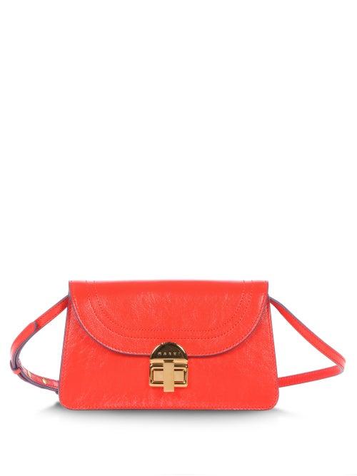 Matchesfashion.com Marni - Juliette Leather Shoulder Bag - Womens - Orange