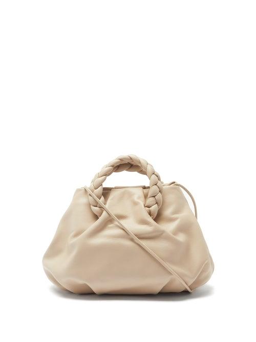 Hereu - Bombon Braided-handle Leather Bag - Womens - Cream