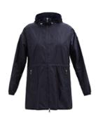 Moncler - Wete Drawstring Technical Hooded Parka Coat - Womens - Navy