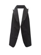 Matchesfashion.com Comme Des Garons Shirt - Peak-lapel Cotton Backless Waistcoat - Mens - Black