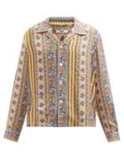 Bode - Hampshire Floral-print Twill Shirt - Mens - Brown