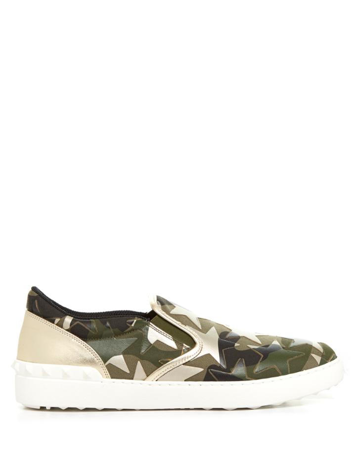 Valentino Camustars-print Slip-on Trainers