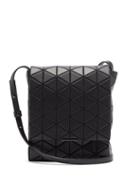 Bao Bao Issey Miyake - Flap Small Leather Shoulder Bag - Womens - Black