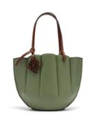Matchesfashion.com Loewe - Shell Small Leather Tote Bag - Womens - Light Green