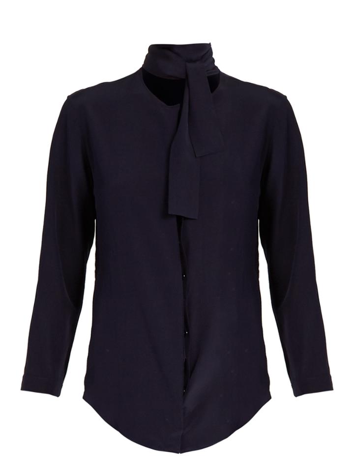 Nina Ricci Tie-neck Silk Crepe De Chine Blouse