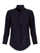 Nina Ricci Tie-neck Silk Crepe De Chine Blouse
