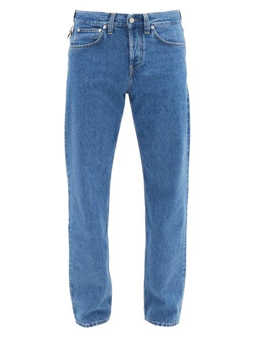 Matchesfashion.com Helmut Lang - Masc Low-rise Straight-leg Jeans - Mens - Blue
