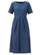 Matchesfashion.com Weekend Max Mara - Edere Dress - Womens - Dark Blue