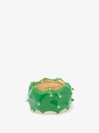 Bottega Veneta - Cacti Enamel & Gold-plated Sterling-silver Ring - Mens - Green