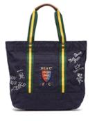 Matchesfashion.com Polo Ralph Lauren - Crest Cotton Canvas Tote Bag - Mens - Navy