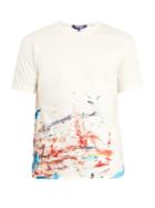 Junya Watanabe X Comme Des Garons Paint-splashed Cotton T-shirt