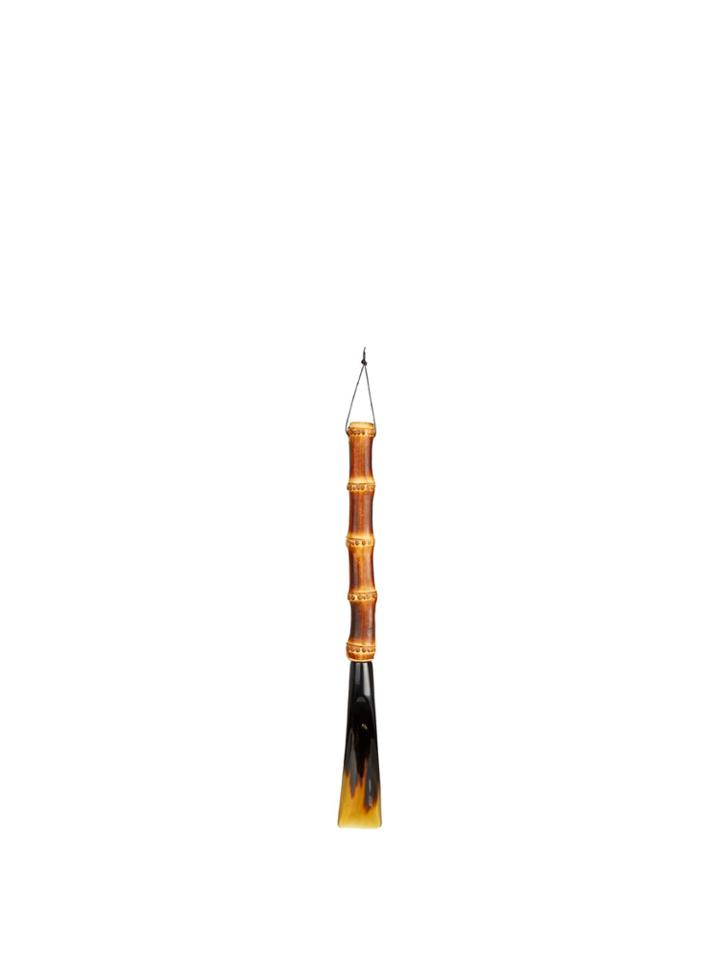 Lorenzi Milano Horn And Bamboo-root Shoe Horn