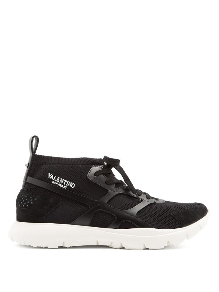 Valentino Sound High Knitted Trainers