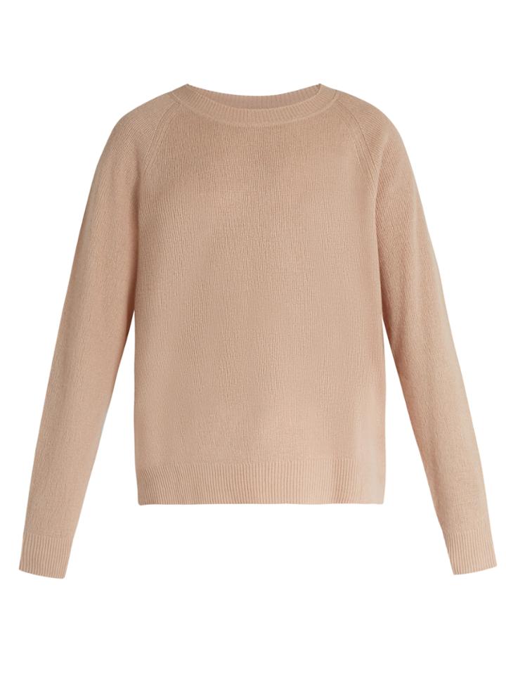 Vince Loose-fit Cashmere And Linen-blend Sweater