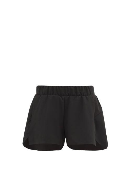 Matchesfashion.com Lndr - Two Tiered Sprint Shorts - Womens - Black
