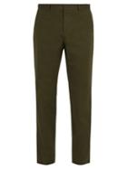 Matchesfashion.com A.p.c. - Terry Cotton Chino Trousers - Mens - Green