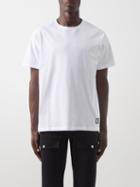 Balmain - Logo-print Cotton-jersey T-shirt - Mens - White Black