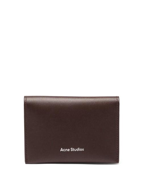 Matchesfashion.com Acne Studios - Logo-debossed Leather Bi-fold Cardholder - Womens - Tan