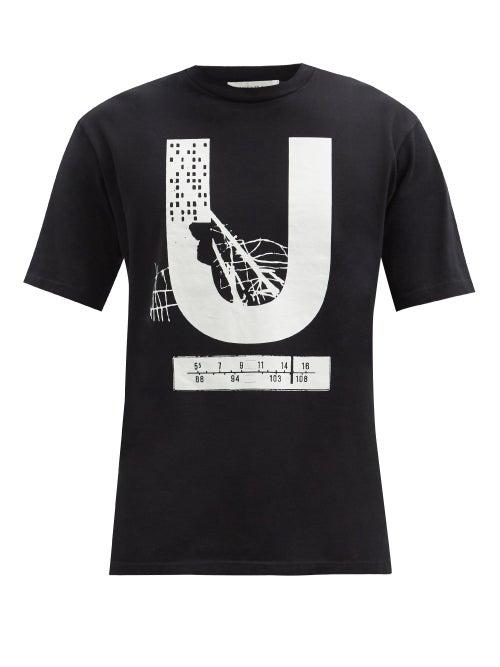 Matchesfashion.com Undercover - Logo-print Cotton-jersey T-shirt - Mens - Black