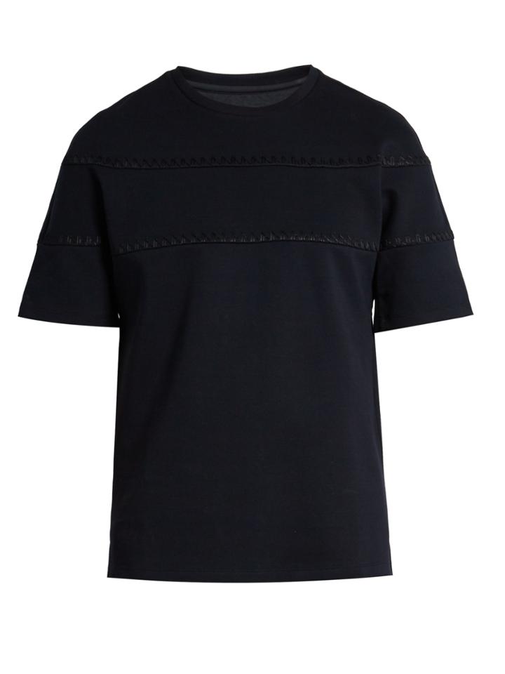 Wooyoungmi Stitch-detail Cotton-blend T-shirt