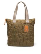 Matchesfashion.com Eye/loewe/nature - Logo-patch Upcycled Quilted Shell Tote Bag - Mens - Dark Green