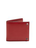 Matchesfashion.com Valentino - Rockstud Embellished Leather Wallet - Mens - Red