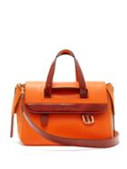 Matchesfashion.com Jw Anderson - Tool Mini Suede And Leather Shoulder Bag - Womens - Orange