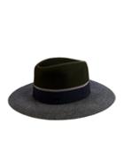 Maison Michel Charles Tri-colour Fur-felt Hat