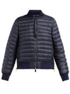 Matchesfashion.com Moncler - Rome Quilted Down Bomber Jacket - Womens - Navy