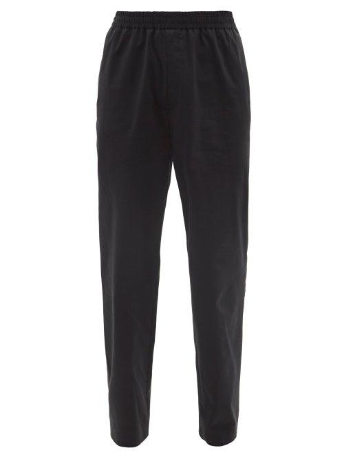 The Row - Jonah Twill Straight-leg Trousers - Mens - Black