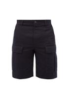 Matchesfashion.com Balenciaga - Mid Rise Cotton Blend Cargo Shorts - Mens - Navy