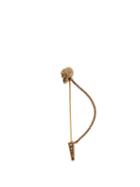 Matchesfashion.com Alexander Mcqueen - Swarovski Embellished Skull Pin Brooch - Womens - Gold