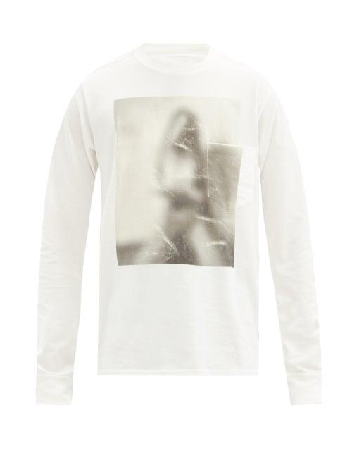 Matchesfashion.com Takahiromiyashita Thesoloist. - Untitled Woman Cotton-jersey Long-sleeved T-shirt - Mens - White