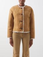 Nili Lotan - Eleanour Short Shearling Coat - Womens - Tan