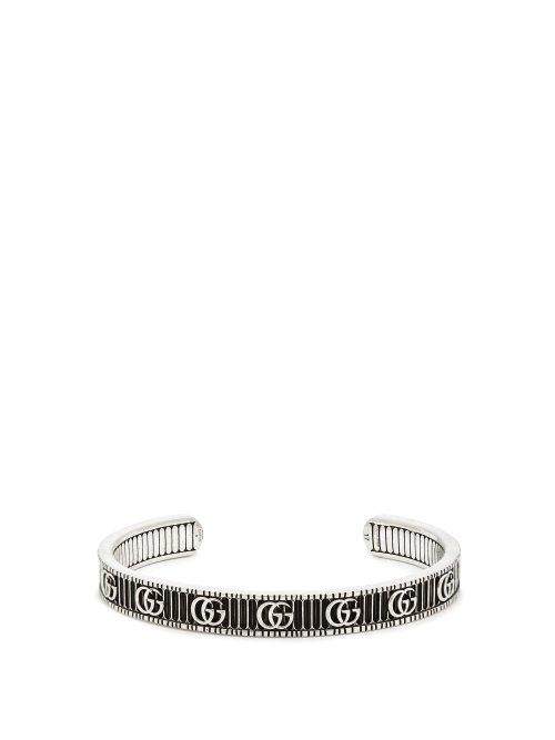 Matchesfashion.com Gucci - Gg Marmont Sterling Silver Bracelet - Mens - Silver