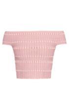 Alexander Mcqueen Off-the-shoulder Knitted Crop Top