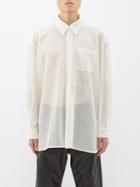Our Legacy - Popover Crocheted Shirt - Mens - Off White