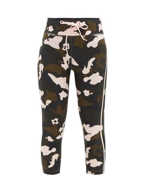 Matchesfashion.com The Upside - Forest Camo Print Technical Jersey Leggings - Womens - Multi