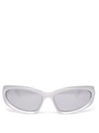 Ladies Accessories Balenciaga - Swift Round Metallic-acetate Sunglasses - Womens - Silver