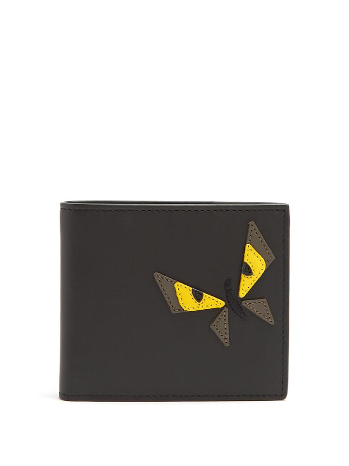 Fendi Butterfleye Bi-fold Leather Wallet