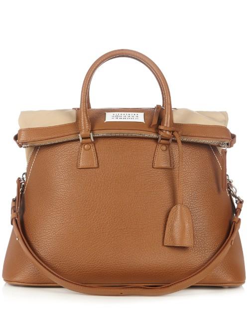 Maison Margiela 5ac Grained-leather Tote