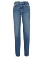 Matchesfashion.com Frame - Le Jane Relaxed Straight-leg Jeans - Womens - Mid Denim