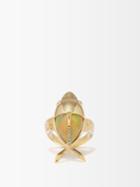 Daniela Villegas - Bebesito Shark Diamond, Opal & 18kt Gold Ring - Womens - Gold Multi
