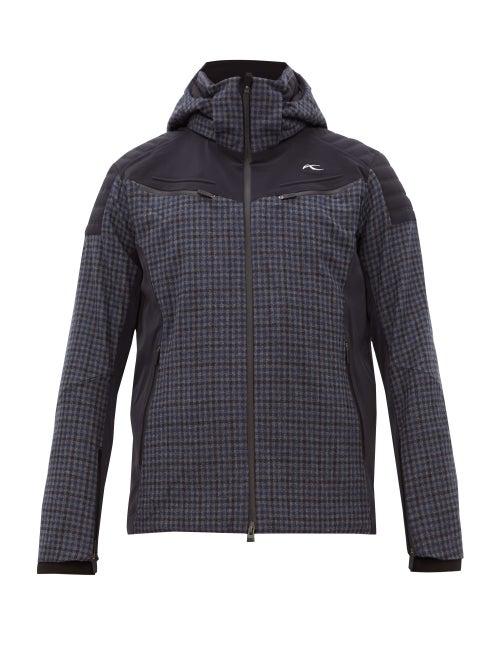 Matchesfashion.com Kjus - Formula S.e. Down Filled Houndstooth Ski Jacket - Mens - Black Multi