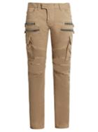 Balmain Biker Double-zip Slim-leg Trousers