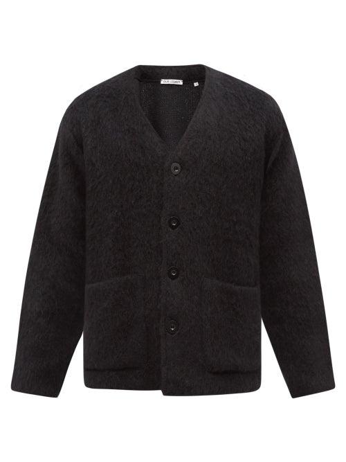 Our Legacy - Drop-shoulder High-pile Cardigan - Mens - Black